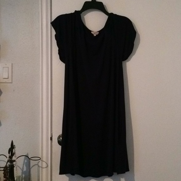 ! Blue cold shoulder A line dress - Picture 3 of 6